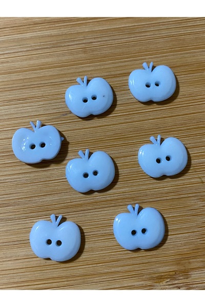 Lorin hobi Plastic Apple Baby Button 14 mm 10 Pieces Blue