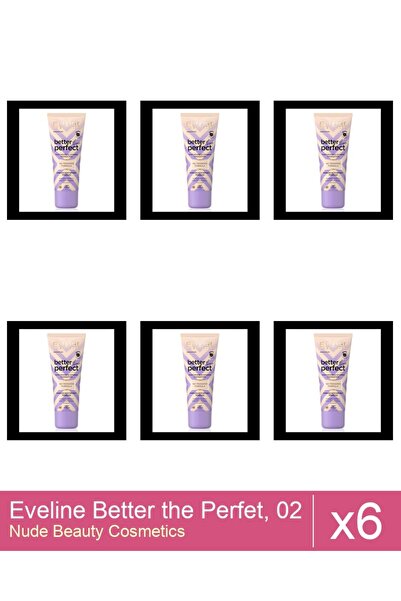 Makeup Set 6x Eveline Better the Perfet, 02 , (light-vanilla) , 30 ml