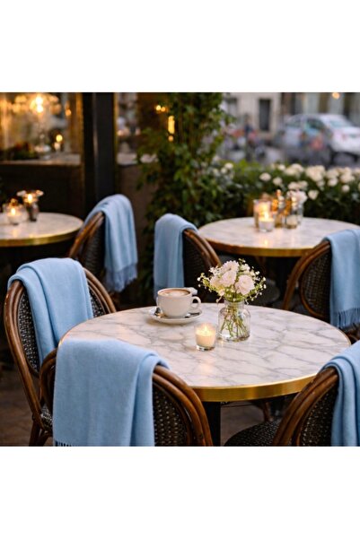 Polaristan Polar Şal Cafe Restaurant 1. Kalite Mavi