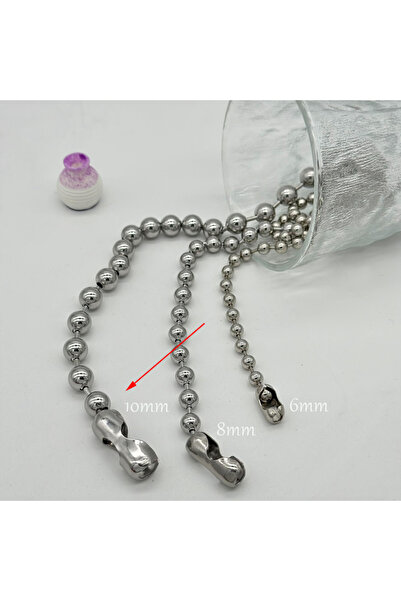 Choice8 60cm 10mm 6/8/10mm Stainless Steel Ball Chain Layering Necklace for W...