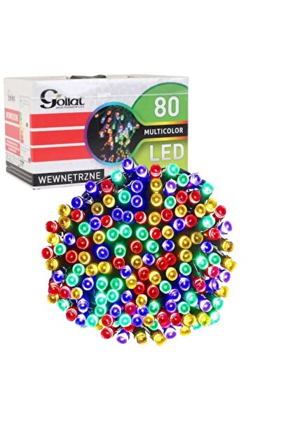 Goliat Lumini de Crăciun LED multicolore, Goliat, 80 LED-uri, 1,5m, IP20