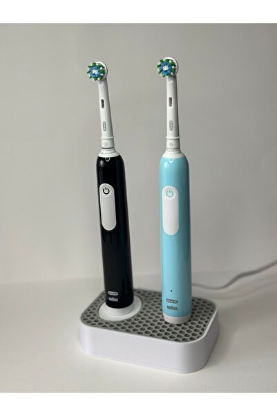 ORAL Braun toothbrush organizer holder, with drain tray, compartmentalized wi...