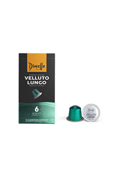 DİMELLO Κάψουλες Velluto Lungo συμβατές με Μηχανή Nespresso - 10τεμ.