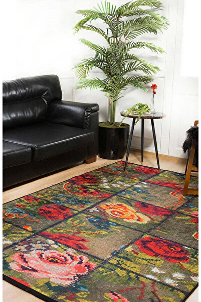 halinet Halı.Net Multi-Colored Bohemian Washable Non-Slip Living Room Carpet ...