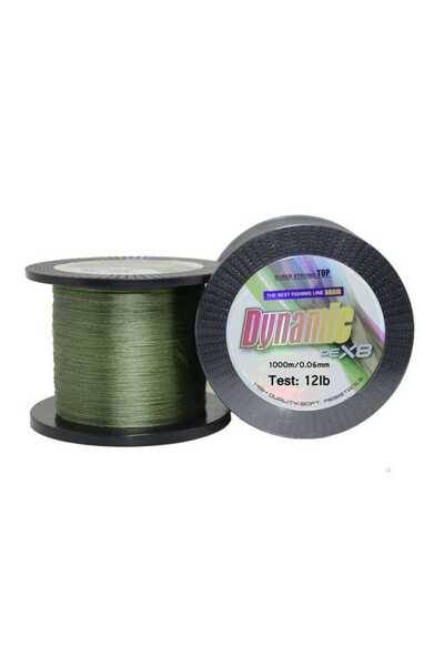 CAPTAIN Dynamic PE 8 Örgü İpi Misina 1000mt Yeşil Standart-0.22 MM