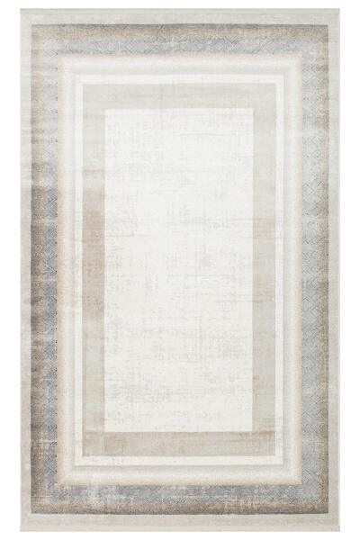halinet Halı.Net Cream Modern Washable Non-Slip Living Room Carpet Eco-Padona...