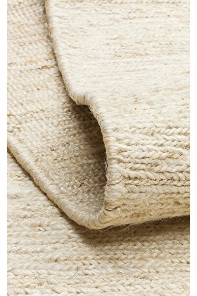 halinet Halı.Net White Modern Washable Non-Slip Living Room Carpet Eco-Soumak...