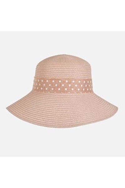 SHOPIENS Powder Hat with Polka Dot Ribbon