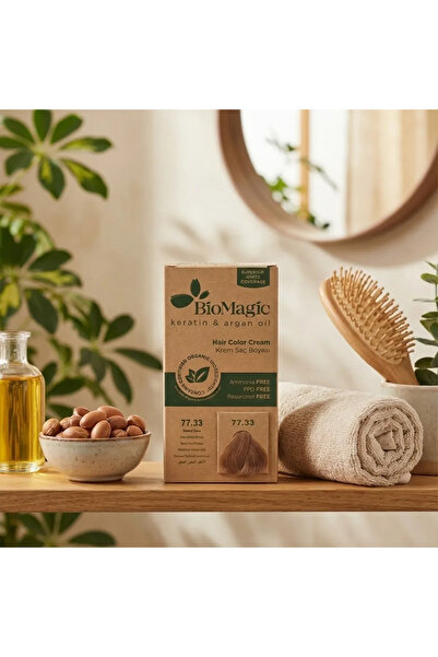 BIOMAGIC Vopsea de par 77.33 blond auriu fara amoniac