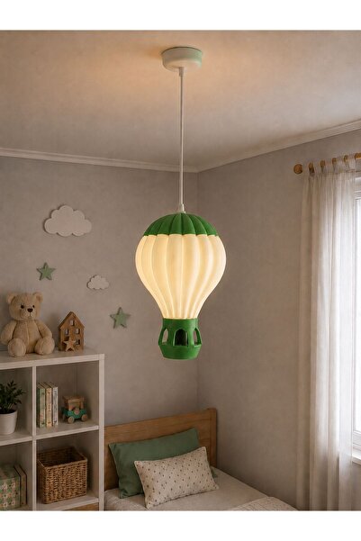 Luma Cozy Orta Boy - Kapadokya Sıcak Hava Balonu Avize - Çocuk Odası Sarkıt L...