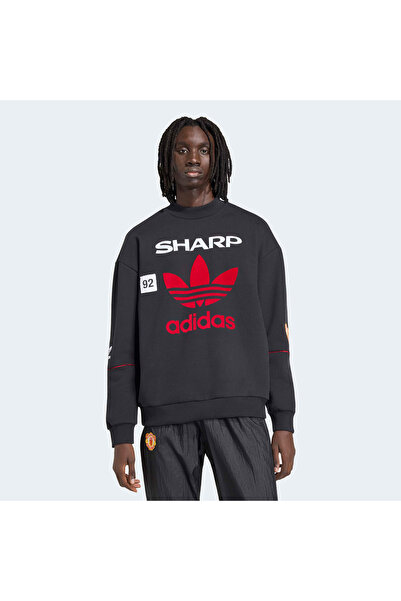 adidas Manchester United FC Erkek Siyah Sweatshirt