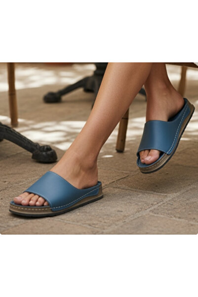 N Napa Shoe HMS-301-MAVİ-DER-ORTOPEDİK-TERLİK