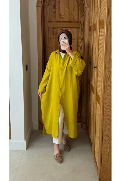 Minharir Tina Muslin Fabric Shirt Dress