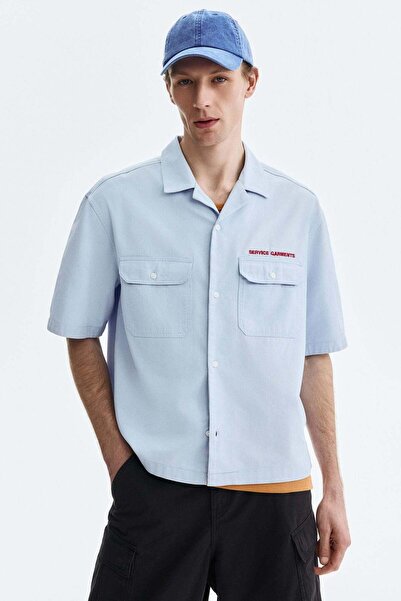 H&M Relaxed Fit short-sleeved utility shirt