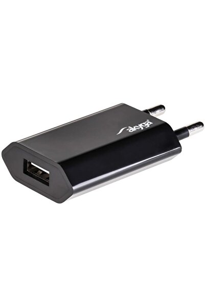 Akyga USB charger AK-CH-03BK 240V 1000mA 1xUSB black