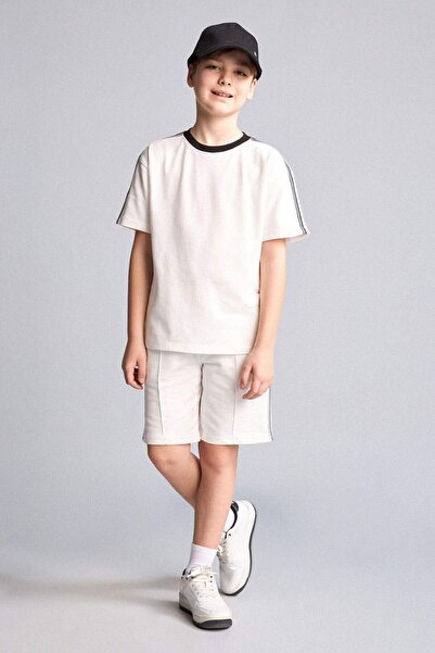 DeFacto Regular Fıt Sweatshirt Kumaşı Şort Erkek Çocuk H4133A826HS