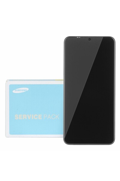 Samsung Display cu touchscreen Galaxy A02s A025F, cu ramă, negru, Service Pac...