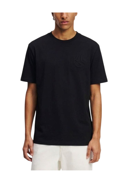 Karl Lagerfeld Ανδρικό T-shirt Μαύρο Jeans B2M17049-999 BLACK