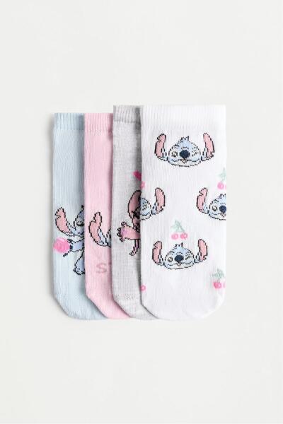 LEFTIES 4’lü Stitch ve Angel ©Disney kısa çorap