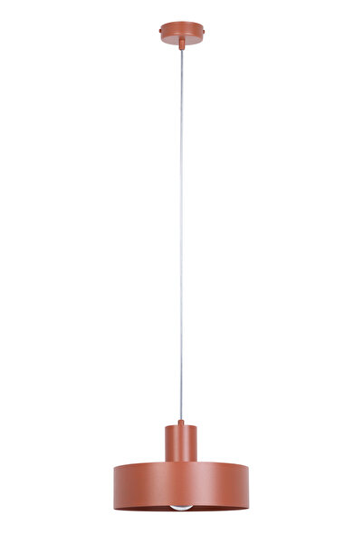 Sigma Lighting Lampă suspendată rotundă minimalistă RIF, roșu cărămiziu, Ø25c...