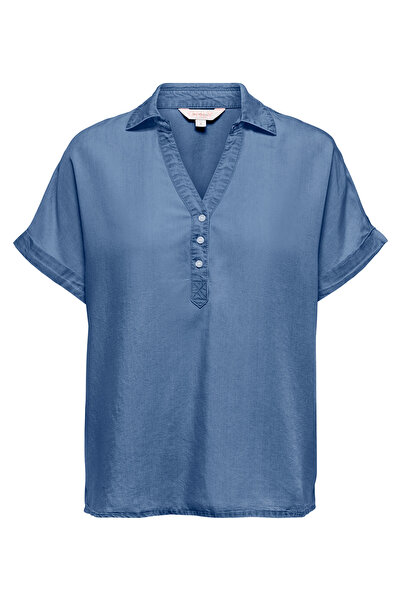 ONLY Onlcharis Loose Fit Klasik Yaka Düğme Detaylı Bluz BLUZ 15363976