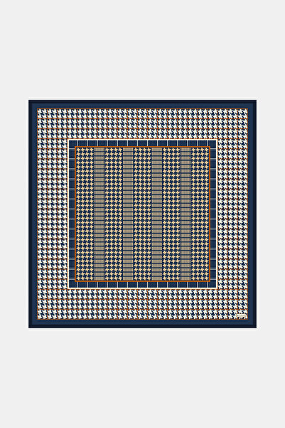 Vakko KAZAYAĞI DESENLİ TWILL İPEK EŞARP