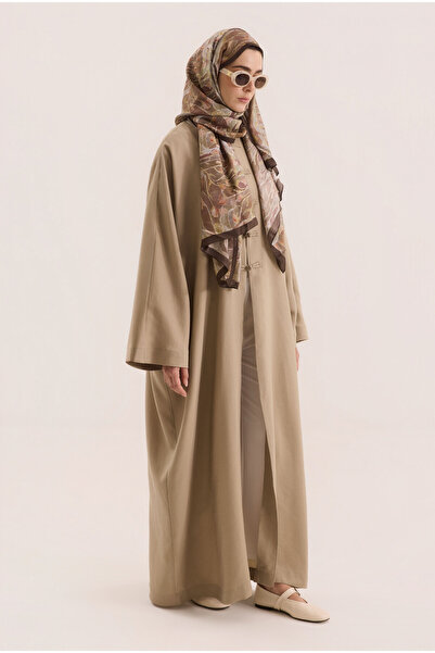 HEQA Abaya chinezească cu nasturi din nurcă