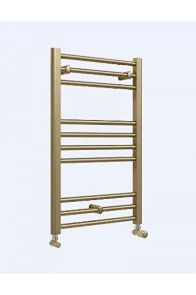 Lazzarini Towel rail bathroom radiator, brass, steel, straight, Lazzarini, Si...