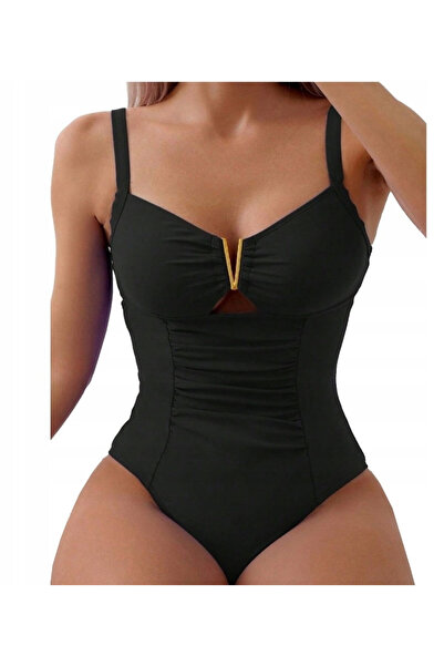 SNM One-piece swimsuit, SNM, M, V-neck, adjustable straps, multicolor