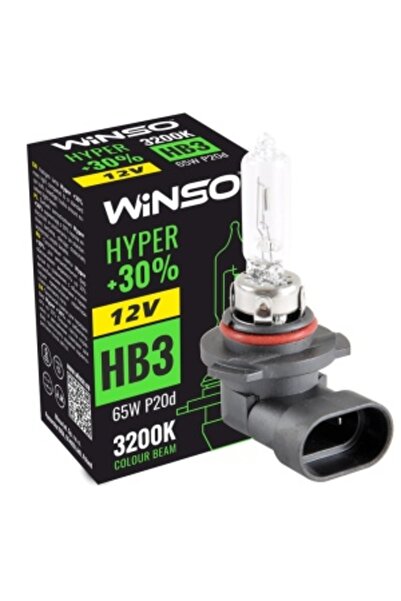 Aftermarket Bec Halogen Winso Hyper +30% HB3 - 12V, 65W P20d ●   3200K