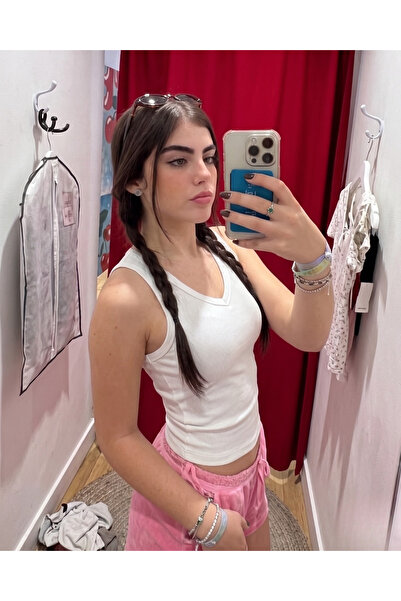 Toum Bluză crop retro basic anii '90