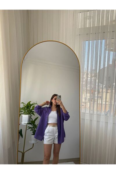 newamoora oversize keten gömlek