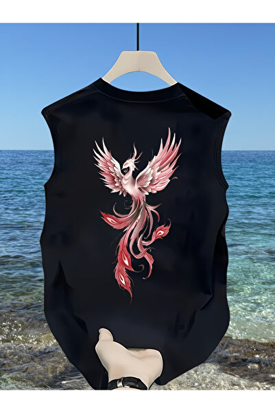 valeriae bellanova Tricou fără mâneci pentru bărbați, supradimensionat, cu de...