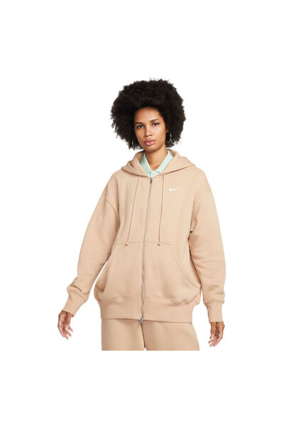 Nike Femei& # x27;s Sportswear Hanorac supradimensionat cu fermoar complet di...