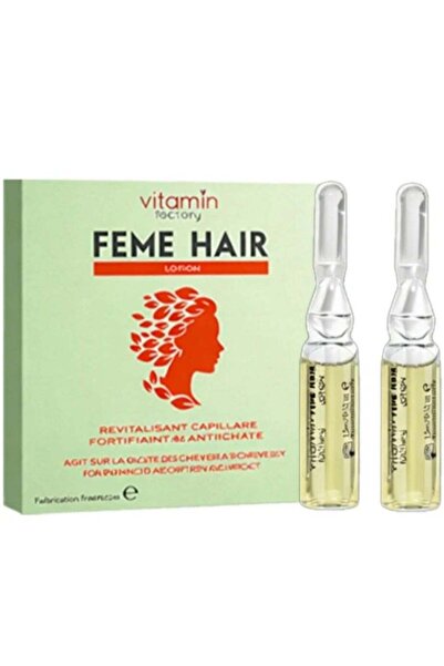 Vitamin Factory أمبولات الشعر لوشن فيمي للشعر الضعيف والهش 15 أمبولة 3.5 مل