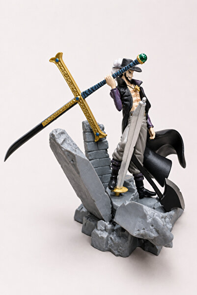 MINDA One Piece Anime Manga Aksiyon Figür 16 Cm X 20 Cm - Dracule Mihawk Prem...
