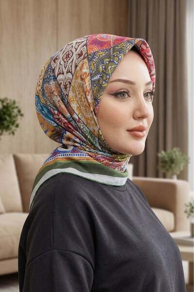 Big ModaEbrar Patterned Soft Scarf - 059
