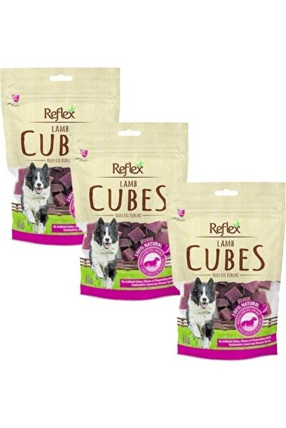 Reflex Kuzulu Küp Dilimli Köpek Ödül Maması 80 gr 3'lü Set -TY5608383