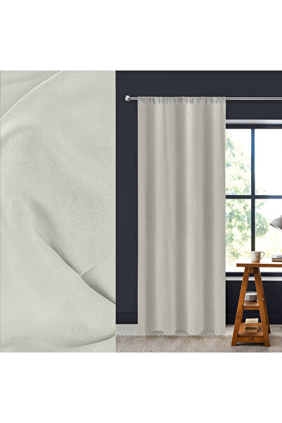 Zumzeria Perdea decorativă Ecru cu bandă 140x260cm