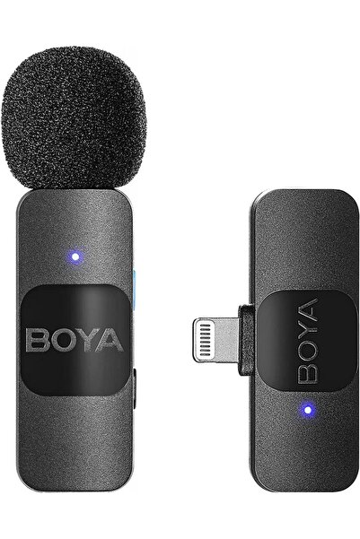 BOYA BY-V 1 Ασύρματο μικρόφωνο πέτου για iPhone iPad Mini με σύνδεση Lightning