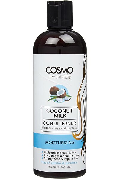 Cosmo بلسم الشعر الطبيعي بحليب جوز الهند 480 مل، مرطب، يقلل من الجفاف الموسمي...