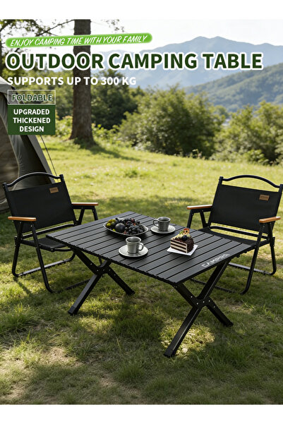 CAMPRA camping table with storage bag, foldable travel table and picnic table...