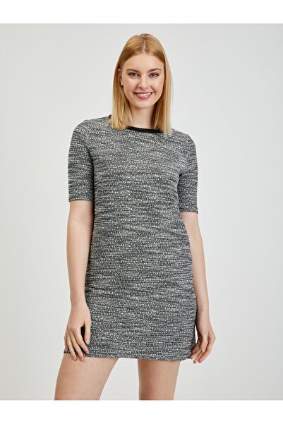 ORSAY Grey women's mottled dress