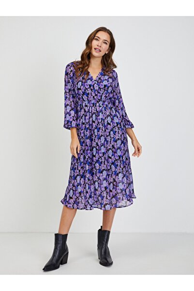 ORSAY Rochie florală mov de damă