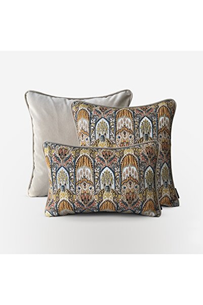 Lidoma Home "Nomad Mosaic" Etnik Desenli Kırlent Kılıfı Seti