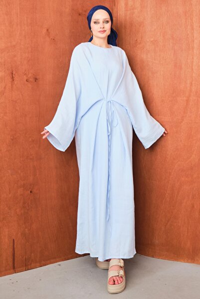 salisburys Molly Nelly Kadın Oversize Muslin Bağlamalı Elbise