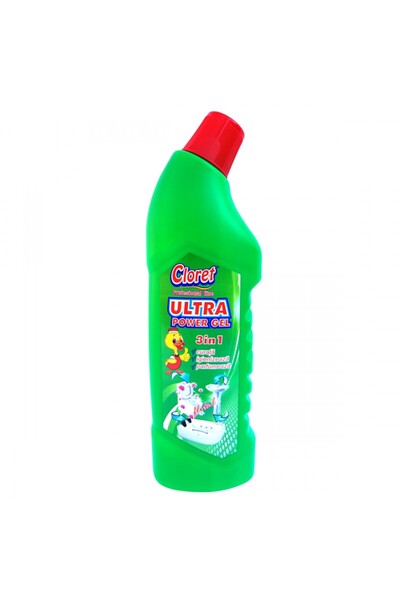 Cloret Toilet Disinfectant Gel 3 In 1 750Ml