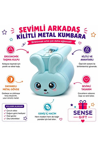 Sense Kilitli Metal Kumbara S-265-MA