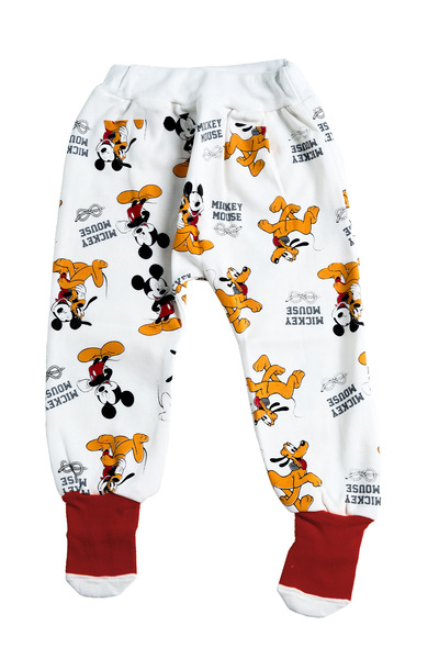 Bebelop Mickey Mouse Printed Socks with Single Bottom