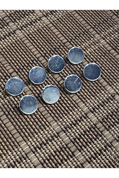 karantuhafiye Silver Coin Model / Cardigan Vest Button / 1.7 cm 8 Pieces